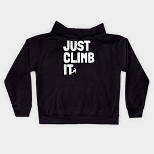 funny climbing Kids Hoodie